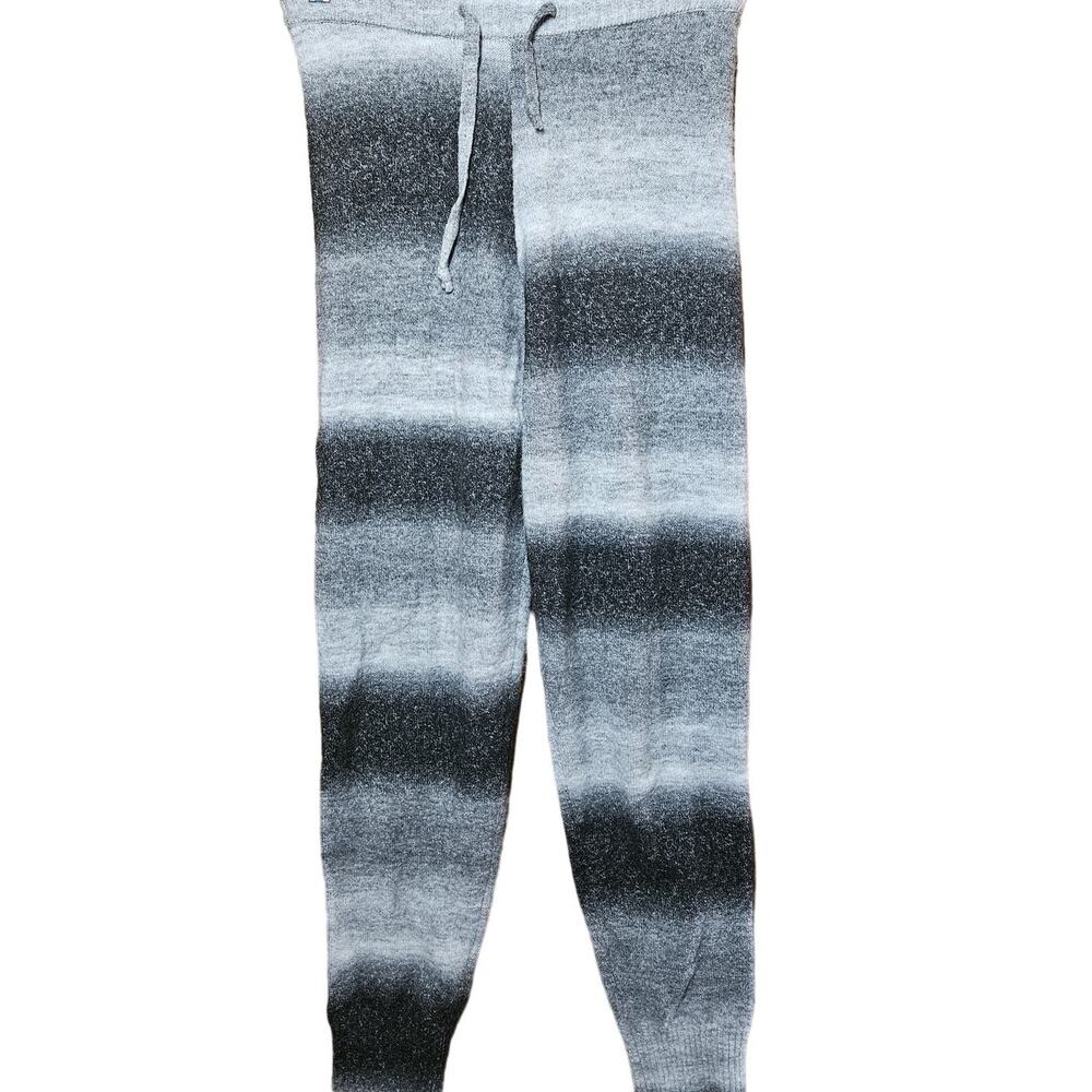 Grey Striped Jogger Sweatpants Size Small